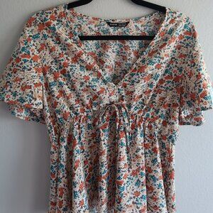 Shein Floral Blouse